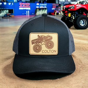 Personalized Monster Truck Hat for Kids | Name on Number
