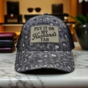 Put It On My Husband's Tab Women's Trucker Hat